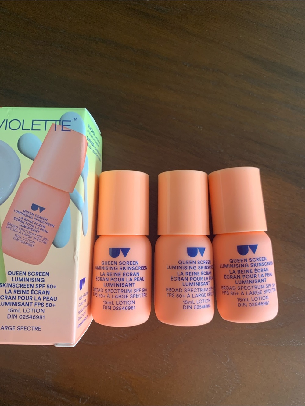 Ultraviolette Queen Screen Luminising SPF 50+ - 3 x 0.5oz Mini Bottles